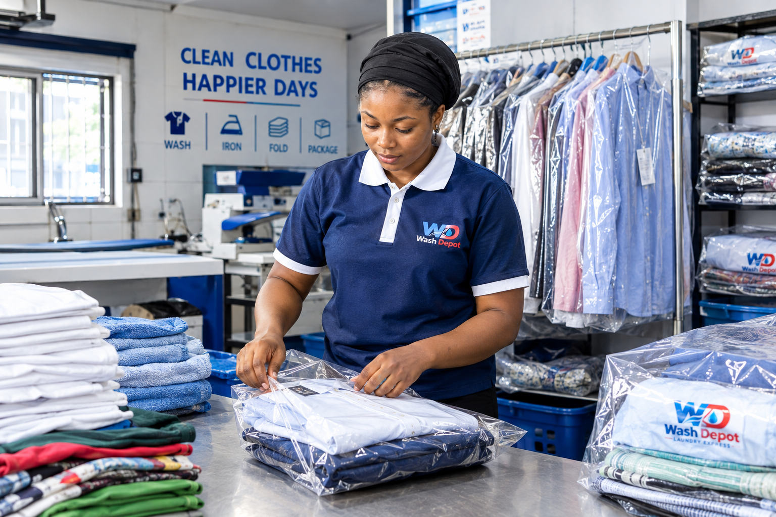 Wash, Iron and Fold Service